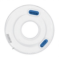 Bouée de natation gonflable transparente personnalisée en PVC pour adultes, idéale pour les parcs aquatiques portables et la pagaie