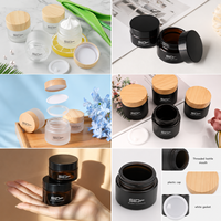 Pot en verre transparent de qualité supérieure pour le stockage de crème pour les yeux