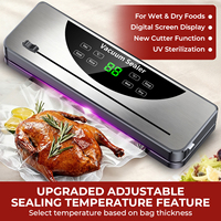 75kPa 120W 30cm 4L/min controle de temperature 8 modes coupe-sac tuyau externe machine sous vide soudeuse emballage alimentaire