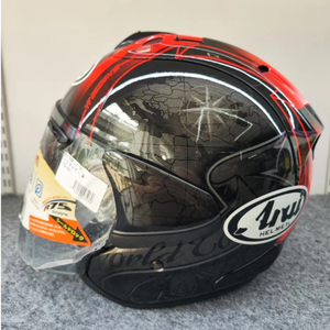 Casco de Motocicleta Unisex 3/4 de Fábrica A*AI, Media Cara, para Todas las Estaciones, Aprobado por DOT, Visera Doble, Cierre Rápido, Carcasa de ABS - Product Image 2