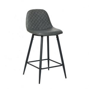 Sedia <span class=keywords><strong>da</strong></span> Pranzo Moderna 2026 di Alta Qualità, Arredamento Interno per Ristoranti, in Pelle Nera con Gambe Verniciate - Product Image 5