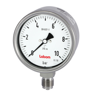 Manomètre à diaphragme Labom Ba2 16 bars en acier inoxydable pour l'industrie chimique - Product Image 2
