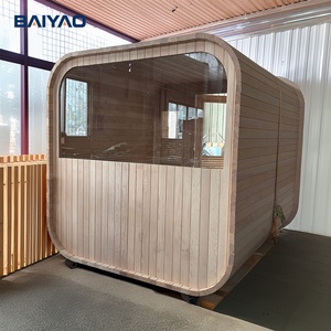 Sauna extérieur moderne au bois, en cèdre rouge, pour 4 à 8 personnes, et sauna finlandais à vapeur, portable, pour spa à <span class=keywords><strong>domicile</strong></span> - Product Image 3