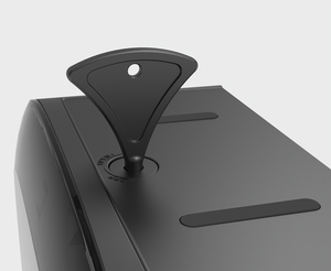 Treo tường khoan miễn phí ABS nhựa đen trắng mờ nhựa Jumbo cuộn giấy Dispenser - Product Image 4