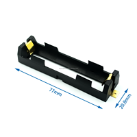 Support de batterie lithium-ion 18650 ABS avec fentes 1X, 2X, 3X, 4X