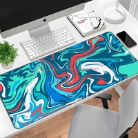 Grand tapis de bureau, tapis de souris pour jeux, tapis de clavier, tapis de bureau extensible, tapis de souris long 800 x 300 x 3 mm (design fluide)