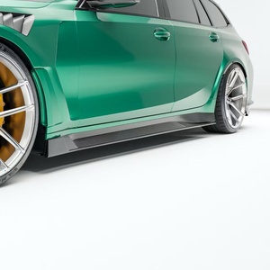 Kit carrosserie en fibre de carbone sèche pour BMW G81 M3 Touring, comprenant lèvre avant, diffuseur, spoiler, jupes latérales et capot en fibre de carbone pour M3 Touring - Product Image 6