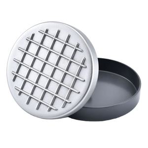 แม่พิมพ์กดเค้กแบบกลมเคลือบกันติดอุปกรณ์ในครัวแม่พิมพ์แฮมเบอร์เกอร์เนื้อวัว - Product Image 1