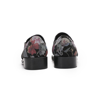 Chaussures habillées en cuir véritable à imprimé floral italien pour hommes, grandes tailles, pour mariage et soirée, chaussures en cuir à enfiler, style brogue pour affaires