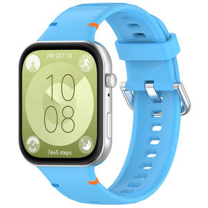 Thoáng Khí Có Thể Điều Chỉnh Thể Thao Silicone Ban Nhạc Cho Huawei Đồng Hồ Phù Hợp 4/4Pro Smartwatch Phụ Kiện Thay Thế Dây Đeo Correa Vòng Đeo Tay - Product Image 1