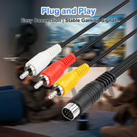Kabel TV Komposit Audio Video AV 6,6FT Kompatibel untuk Genesis 1/Mega Drive 1