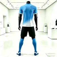 Grosir Langsung Jersey Sepak Bola Pria Senyi Musim Panas Cepat Kering Bernapas Kaos Sepak Bola Custom Layanan OEM Otomatis
