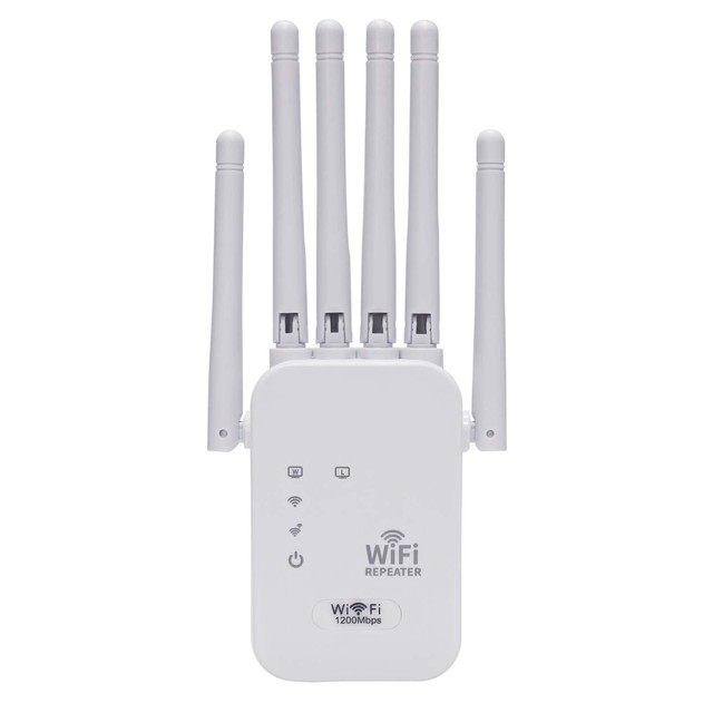Wifi Extender signal Booster Long Range 1200Mbps Dual Band 5GHz &2.4GHz Wifi Extender signal Booster for Home Internet Repeater