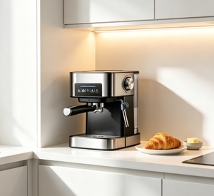 3 1 Semi-Automatic Espresso Coffee <strong>Machine</strong> Black Crystal Touch Screen 20Bar Extraction Stainless Steel 1.6L Household RV - Product Image 3