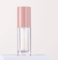Tube en plastique transparent de 10 ml pour lèvres, rechargeable, avec surface givrée et capuchon couronne, pour cosmétiques DIY, fournitures de beauté, vente en gros