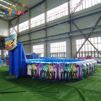 WINSUN Fournisseur populaire Mobile Gonflable Pare-chocs Voiture Escrime Roller Skating Rink Field Arena