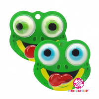 Fabricant de bonbons gélifiés 3D en forme d'œil, saveur fruitée, œil de grenouille, confiserie douce, bonbons gélifiés, vente en gros OEM