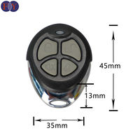 Télécommande de porte de garage sans fil universelle économique 433MHz Clone face à face Clé RF à 4 boutons pour obturateur GateRolling