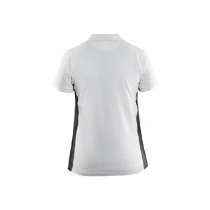 BLAKLADER - 339010501098L Polo Mujer Blanco/Gris oscuro-EAN 7330509855218 CAMISETAS Y POLOS DE TRABAJO - Product Image 2