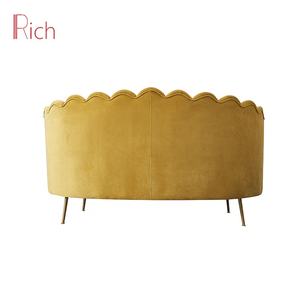 Estilo europeo de divano salón moderno canapé amarillo sofá de tela muebles de sofá - Product Image 4