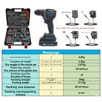 Perceuse-visseuse sans fil 21V à moteur sans balais : Perceuse électrique industrielle sans fil 10mm 800W OEM à vitesse variable
