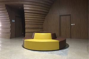 ชุดโซฟาเลานจ์ทรงกลมขนาดใหญ่ที่ทันสมัยพร้อมฟองน้ำความหนาแน่นสูงและปกหนังที่ทนทานสำหรับบ้านสำนักงานและห้องนั่งเล่นโรงแรมล็อบบี้ - Product Image 6