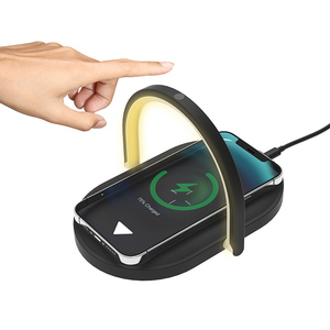Cargador Inalámbrico Plegable de 15W Directo de Fábrica, Lámpara LED de Escritorio, Luz Nocturna, Cargador Inalámbrico de Carga Rápida, Soporte para Teléfono para <span class=keywords><strong>iPhone</strong></span> 13 - Product Image 2
