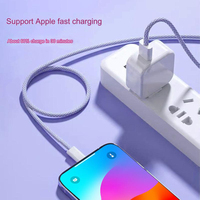 WFYEAR kabel Data pengisi daya tipe C, kabel Data Tipe C ke Lighting 27W untuk iPhone 14 13 12 11 Pro Max