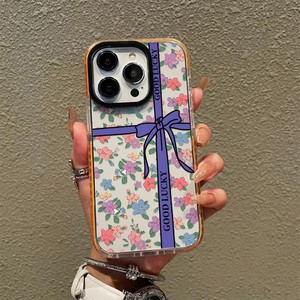 Coque de téléphone à motif floral OEM d'usine, bon <span class=keywords><strong>prix</strong></span>, pour <span class=keywords><strong>iPhone</strong></span> 16 15 14 13 12 11 Pro XR XS <span class=keywords><strong>8</strong></span> 7 Plus, en TPU souple, double couleur - Product Image 3
