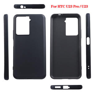 Funda de teléfono móvil de silicona a prueba de golpes para <span class=keywords><strong>HTC</strong></span> Desire 22 <span class=keywords><strong>U23</strong></span> U24 <span class=keywords><strong>Pro</strong></span> Black TPU Protection Soft Back Cover - Product Image 6