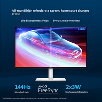 Monitor Dell 27-inci 2K Original Baru, Layar IPS, 144Hz, 99% SRGB, Speaker Ganda, Dapat Diputar dan Dapat Diatur Ketinggiannya S2725DSM