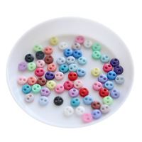 Boutons en résine de haute qualité, écologiques, 4 mm, mini-nez de cochon, à deux trous, accessoires en tissu pour petites poupées Blythe, super pour vêtements de bébé