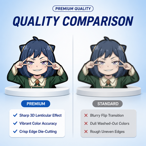 Pegatinas Personalizadas de <span class=keywords><strong>Manga</strong></span> con Efecto de Movimiento, Calcomanías de <span class=keywords><strong>Anya</strong></span>, Pegatinas de Anime 3D Lenticulares para Decoración de Coche, Portátil y Refrigerador - Product Image 5