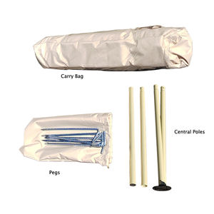 4 Seasons Outdoor Family Camping UV Resistant Waterproof Sun Shade Canopy Tarp with One Poles 10x10M 850D Oxford for Events - Product Image 6