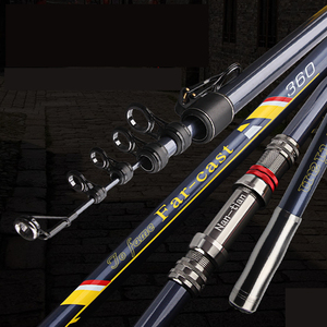 MR pêche télescopique voyage 3.6m 3.9m 4.2m 4.5m 5.4m lancer <span class=keywords><strong>Surfcasting</strong></span> pôle télescopique Portable enlever siège <span class=keywords><strong>canne</strong></span> à pêche en mer - Product Image 5