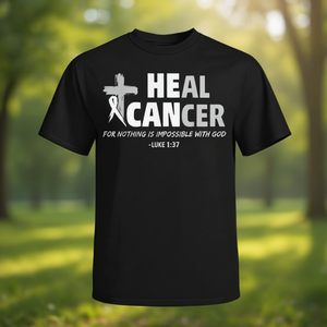 Camiseta con lazo blanco de concienciación sobre el cáncer de pulmón y cruz cristiana - Product Image 3
