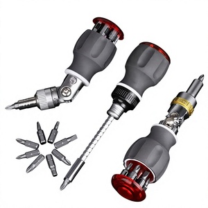 8-in-1 Ratchet <b>Screwdriver</b> Multi-Angle Multifunctional Phillips Slotted Torx <b>Set</b> Insulated Polypropylene Handle - Product Image 1