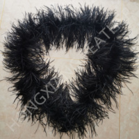 Promotion : Plumes d'autruche teintées 3 plis, 15-18 cm, pour robes de soirée, spectacles, danse et décoration textile