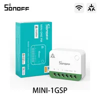 SONOFF MINI-1GSP MINI ONE PM Interrupteur intelligent Wi-Fi compatible Matter, protection contre les surcharges 16A, surveillance intelligente de l'énergie, compatibilité Apple Home