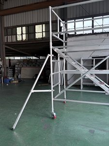 50*2.5mm chống gỉ di động nhôm giàn giáo tháp bánh xe CE/ISO xây dựng giàn giáo nhôm thẳng đứng - Product Image 2