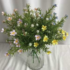 Amazon Top Sell Moderne 7-zackige Dekoration Preis Günstige Simulation Künstliches Orchideen gras - Product Image 3