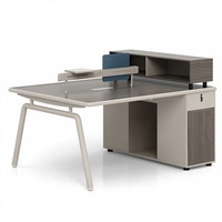 Poste de travail de bureau individuel avec cloison, bureau informatique moderne pour employés, ensemble de mobilier de direction de luxe, vente en gros