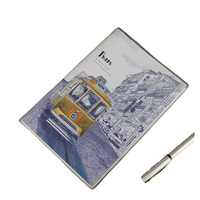 Carnet de notes portable vintage à haute valeur esthétique pour étudiants, avec motifs d'architecture européenne