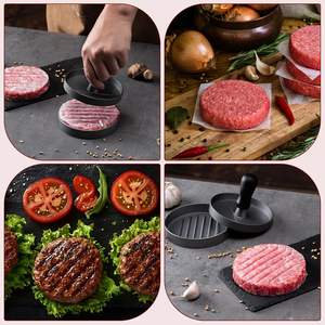 Prensa para Hamburguesas Antiadherente, Molde para Hacer Hamburguesas de Aluminio con Papel Encerado - Product Image 6