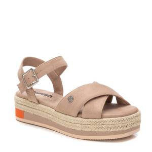 Sandalias Bajas para Mujer Refresh, Color Beige, Plataforma Plana de Esparto, Zapatos de Verano - Product Image 2