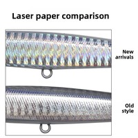 Leurre dur ABS télécommandé multi-couche tremblant pour la pêche en eau profonde, type crayon, avec hameçon à fente sanguine, 10/14/18/24g