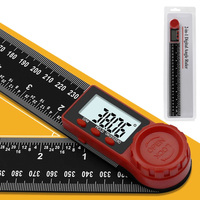 Règle d'angle numérique 300 mm, inclinomètre électronique, goniomètre 360 degrés, rapporteur, outils de mesure d'angle