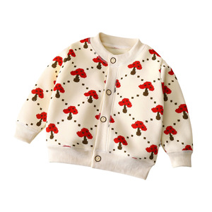 2025 automne hiver nouveau Style enfants polyvalent tricots garçon fille enfants bébé chaud épais vêtements d'extérieur <span class=keywords><strong>pull</strong></span> <span class=keywords><strong>pull</strong></span> avec boutons - Product Image 4