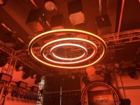 Cabrestante cinético Pro Stage de 8KG con sistema de anillo de elevación LED DMX, tira LED de matriz de Material de aluminio redondo para discoteca, fiesta, discoteca