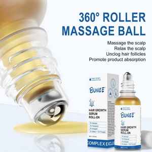 工場カスタム育毛オイルセラムロールオンベアラ再成長血清脱毛厚ローラーボールスカルプマッサージエッセンシャルオイル - Product Image 2